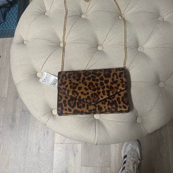 Leopard Print Chain Shoulder Bag - Picture 1 of 5